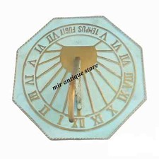 Hand 10" Sundial Clock for Garden Yard Outdoor Vintage Large Home Decor GC04