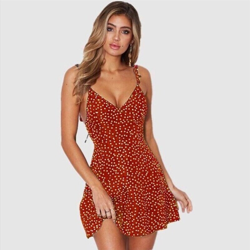 Women's Summer Boho Floral V Neck Party Evening Beach Short Mini Dress Sundress | eBay Women's Summer Boho Floral V Neck Party Evening Beach Short Mini Dress Sundress | eBay