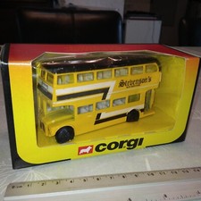 vintage CORGI - bus double deck jaune STEVENSON'S