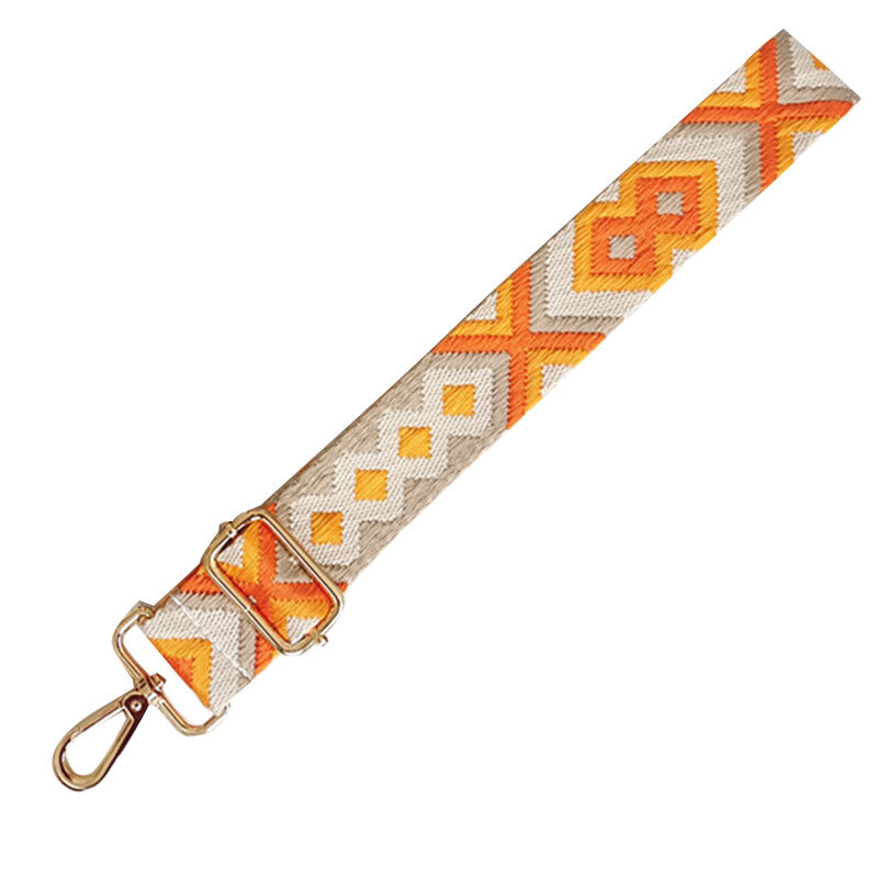 Colorful Wide Ethnic Style Bag Belt Casual Accessory  