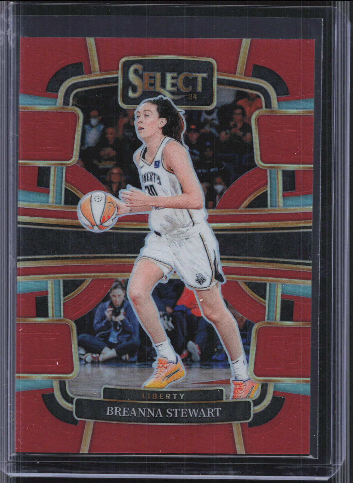 2024 Panini Select WNBA #13 Breanna Stewart Red Prizm #/149 Liberty RG21