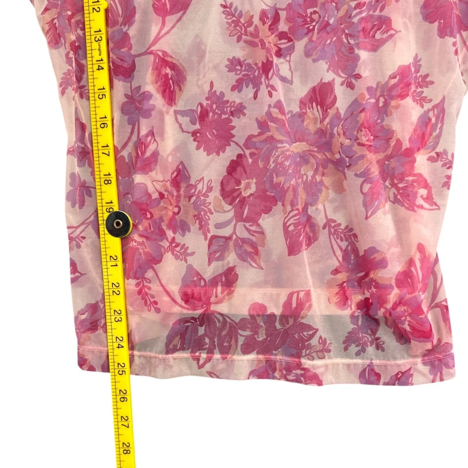 Camisola Gilligan & O'Malley Rosa Púrpura Floral Encaje Correas de Espagueti 3XL Foto 4 de 4