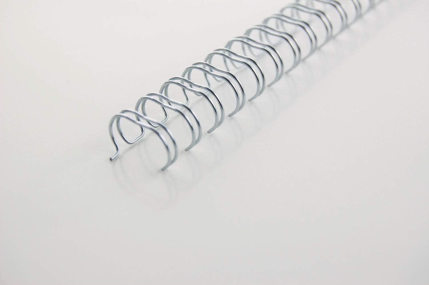 Thumbnail - Wirebind Drahtbinderücken 100 Stück 9.5mm Silber Neu Ovp