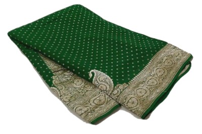 Pure Khadi Georget Banarase Sari