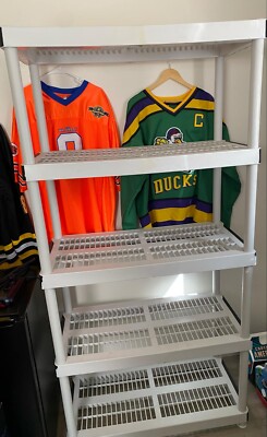 5-Tier Plastic Garage Storage Shelving in Gray 36 inW x 72 inH x 24inD KETER
