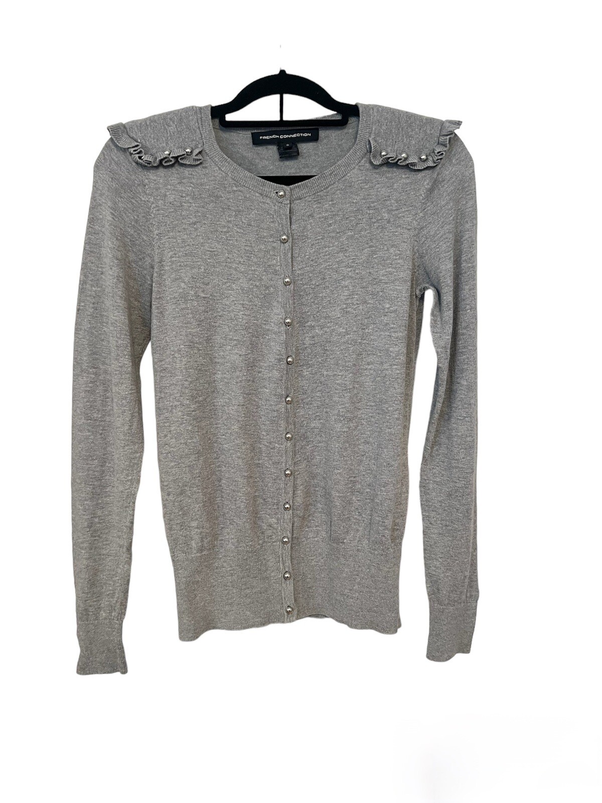 FRENCH CONNECTION Grey Button Down Light Cardigan… - image 1