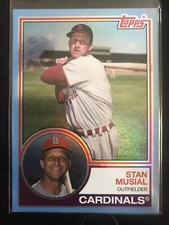 Stan Musial BLUE SP 17/25 - 2021 Topps Archives RETRO 1983 Parallel Cardinals