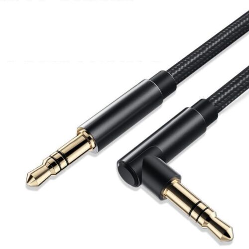 Right Angle Audio Cord Audio Adapter Aux Audio Cable 3.5MM Jack Speaker Cable - Afbeelding 1 van 15