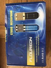 Floureon-studio Microphone Internet Karaoke Pc Recording -new In Open Box