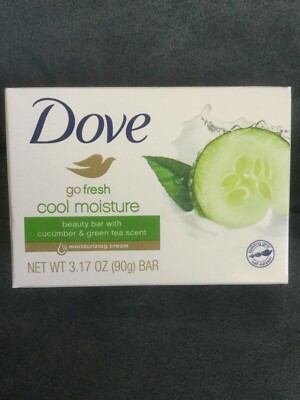 DOVE CUCUMBER GREEN TEA BEAUTY BAR SOAP 3.17 OZ - NEW IN BOX - SINGLE BAR