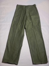Vintage TYPE 1 OG-107 Button Fly Cotton Fatigue Pants Waist Tabs Tag Size 30X31
