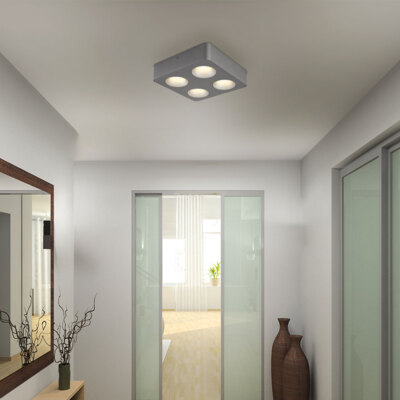 Deckenleuchte Deckenlampe Wohnzimmerlampe Aluminium BigLight