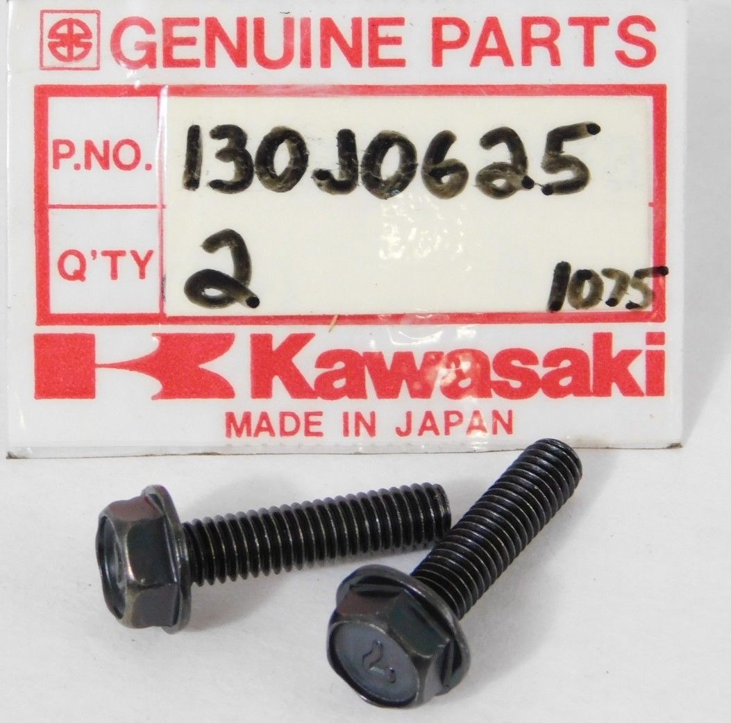 2 NEW Genuine KAWASAKI VN ZX KL EX EL ZL ZG KZ KL KSF KLR FLANGED