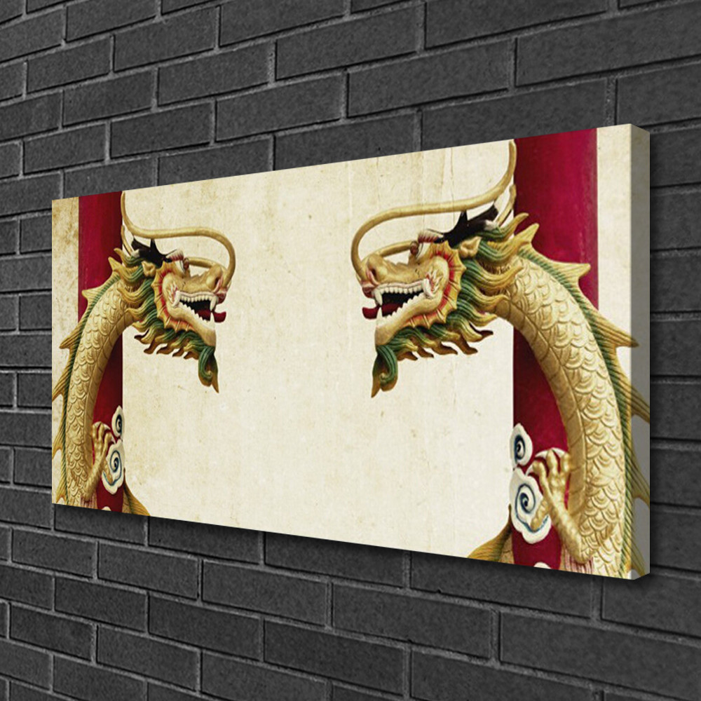 Photo sur toile dragon grand format 100x50 pour sublimer un bureau ou une salle de jeux