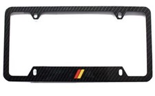 1 Germany German License Plate Frame Carbon Fiber Finished For Porsche Bmw Audi