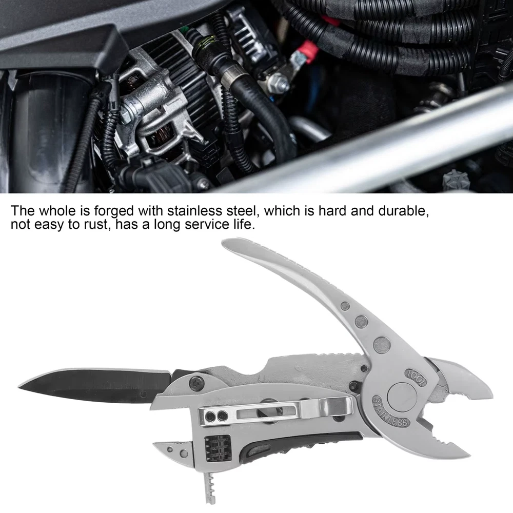 Multi-Tool with Pliers, Wrench, Screwdriver, Knife & Wire Cutter for Everything Multi-Tool with Pliers, Wrench, Screwdriver, Knife & Wire Cutter for Everything