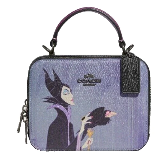 Disney x coach box crossbody with maleficent motif Outlet