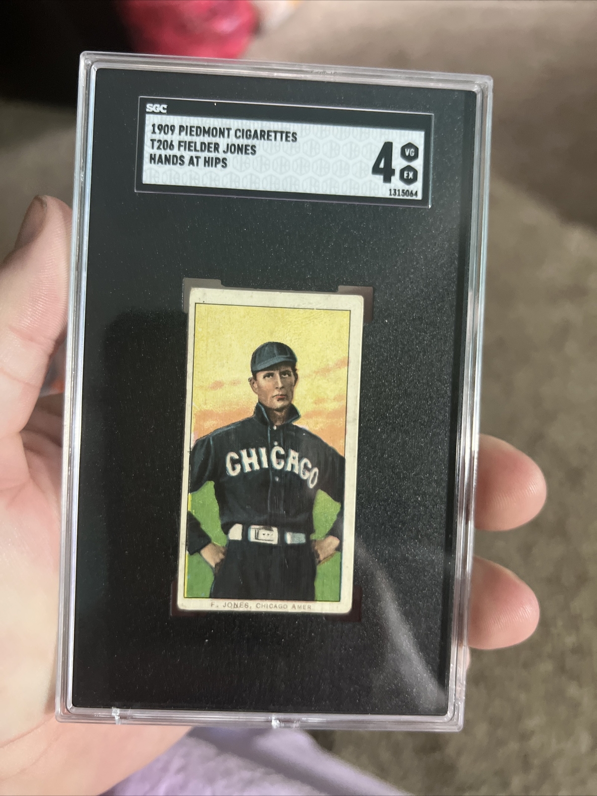 1909 T206 Fielder Jones Chicago White Sox SGC 4 Piedmont 43 WAR 1906 WS Champ