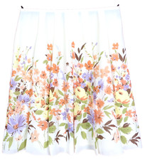 SK18104- NORTON MCNAUGHTON Women's Polyester Skirt Floral Multicolor Size 14