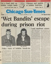 1990 Home Alone Chicago Sun Times Wet Bandits Escape Harry & Marvin 🎄🎅🎄