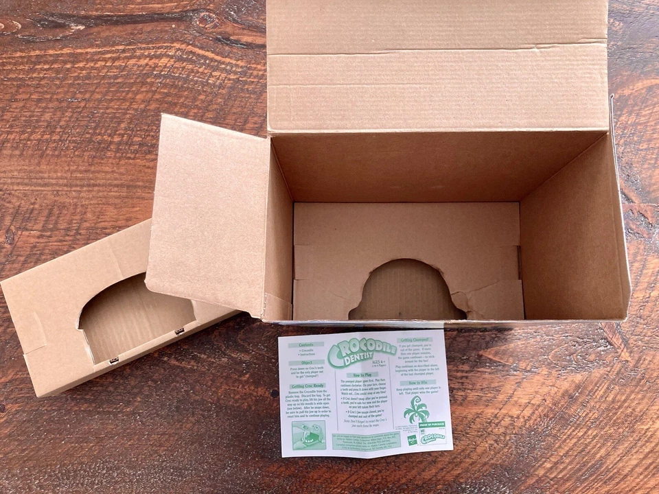Vintage 2002 2003 Crocodile Dentist Game Box Instructions Hasbro Milton Bradley - Image 3 of 4