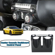 Center Console Dashboard Control Car Panel For Chevy Camaro 10-15 Carbon Fiber