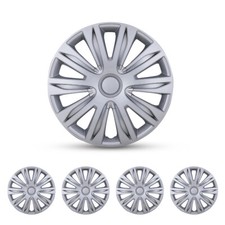 14 Wheel Covers Snap On Full Hub Cap Silver Lacquer For Car Suv Truck R14 Tire