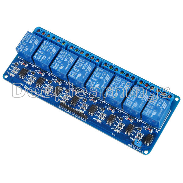 High Low Trigger Relay 3.3V 8-Channel Relay Module With Optocoupler ...
