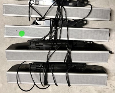 Lot of 5 (4 Silver, 1 Black) Dell Soundbar Monitor Speaker AS501