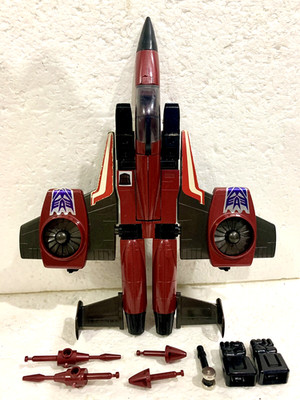 G1 Planes: vintage 1985 Thrust complete seeker jet lot Starscream
