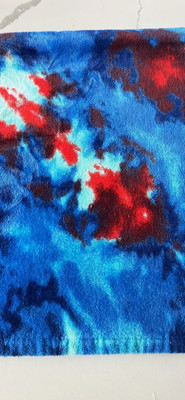 Buc-ees Beach Towel Multicolor Tie Die 64'' x 32''