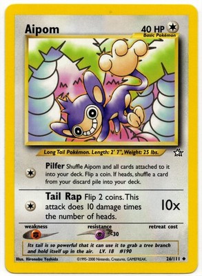 Pokemon - Aipom 26/111 Neo Genesis LP