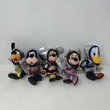 Disney Store Astronaut Spaceman Mini Bean Bag Plush Lot of 5 Mickey Mouse Goofy
