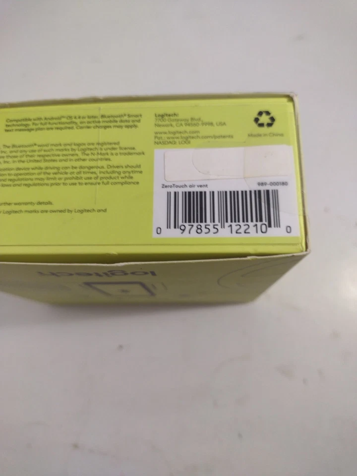 Logitech ZeroTouch Air Vent Smart Car Mount w/ Voice-Controlled App Android C5 - Image 3 of 3