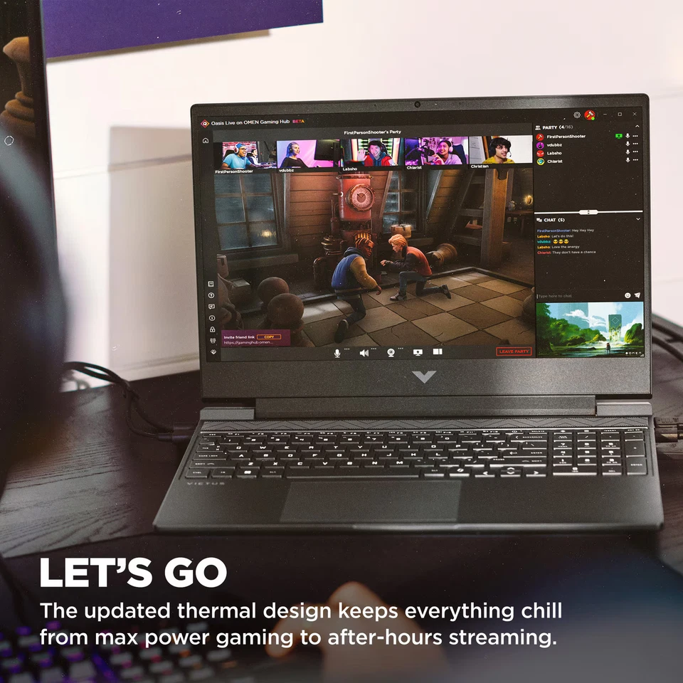 HP - Victus 15.6" 144Hz Full HD Gaming Laptop - Intel Core i5 - 8GB Memory - ... - Image 2 of 4