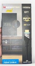 Monster HDMI Cable 6ft/1.8m Thicker 4k HDR LED Light HDMI Cable Cord