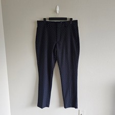 H  M Navy Blue Casual Slim Fit Pants Size 18