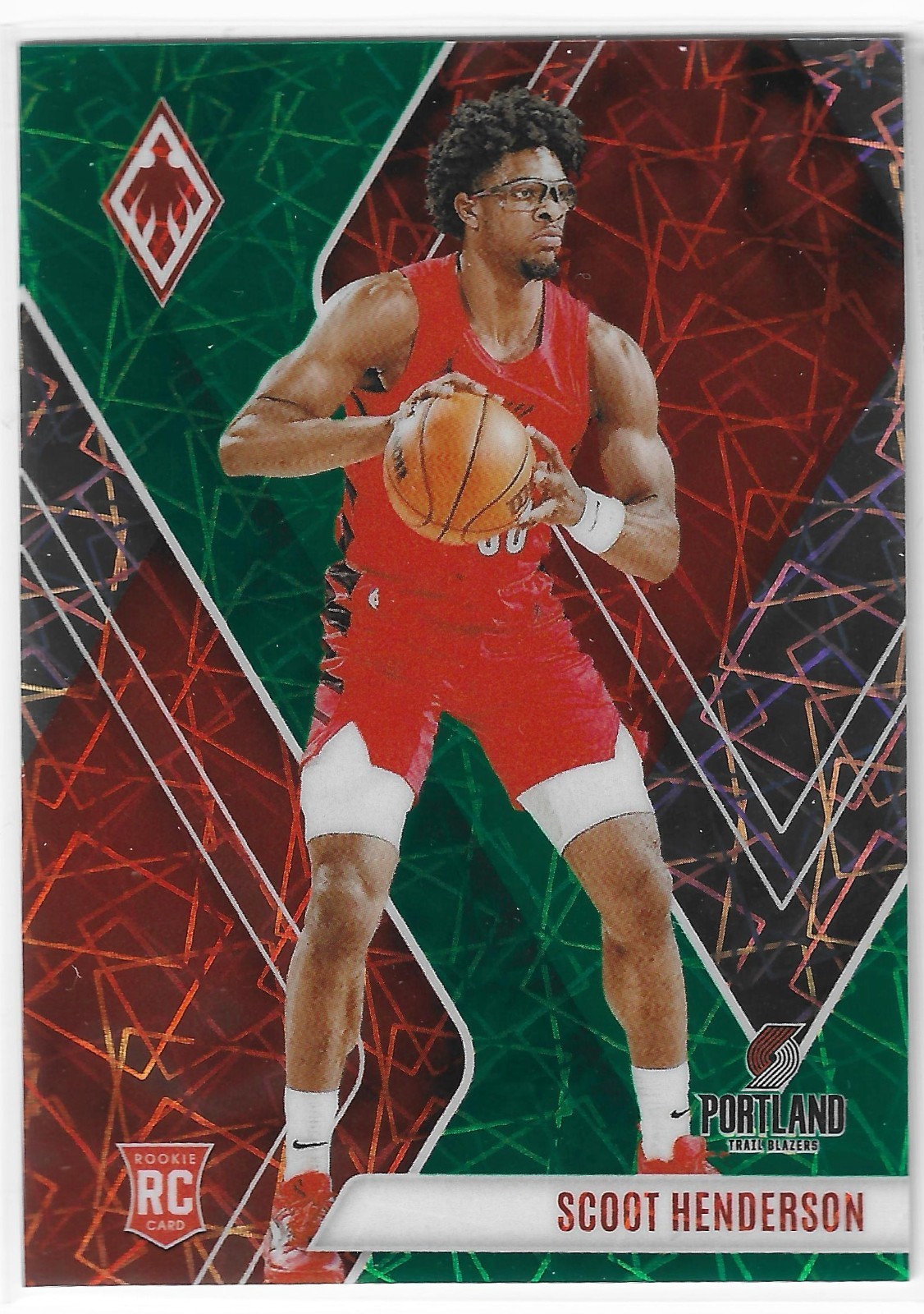 2023-24 Panini Phoenix - GREEN LAZER Rookies Scoot Henderson #298 (RC) /175
