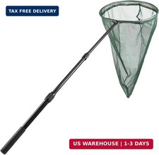 Professional Insect and Butterfly Net with 14" Stainless Ring, 26" Net Depth, St