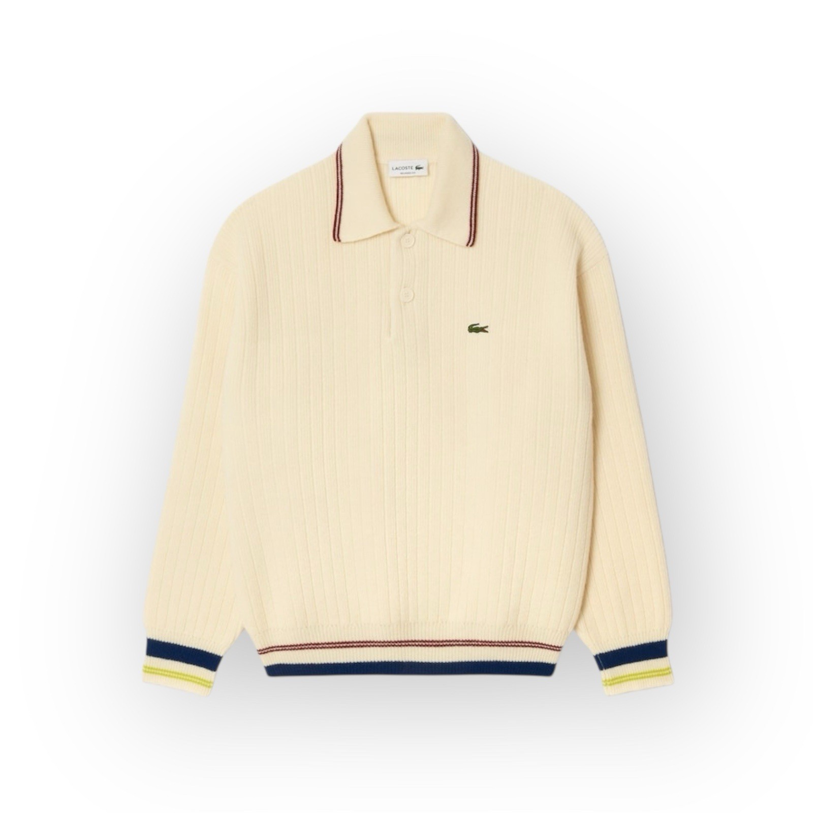 Lacoste Retro Tennis Wool Polo Lapland Sweater  Size XL thumbnail 2