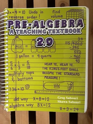 Teaching Textbooks Pre-Algebra 2.0 Used Textbook Only