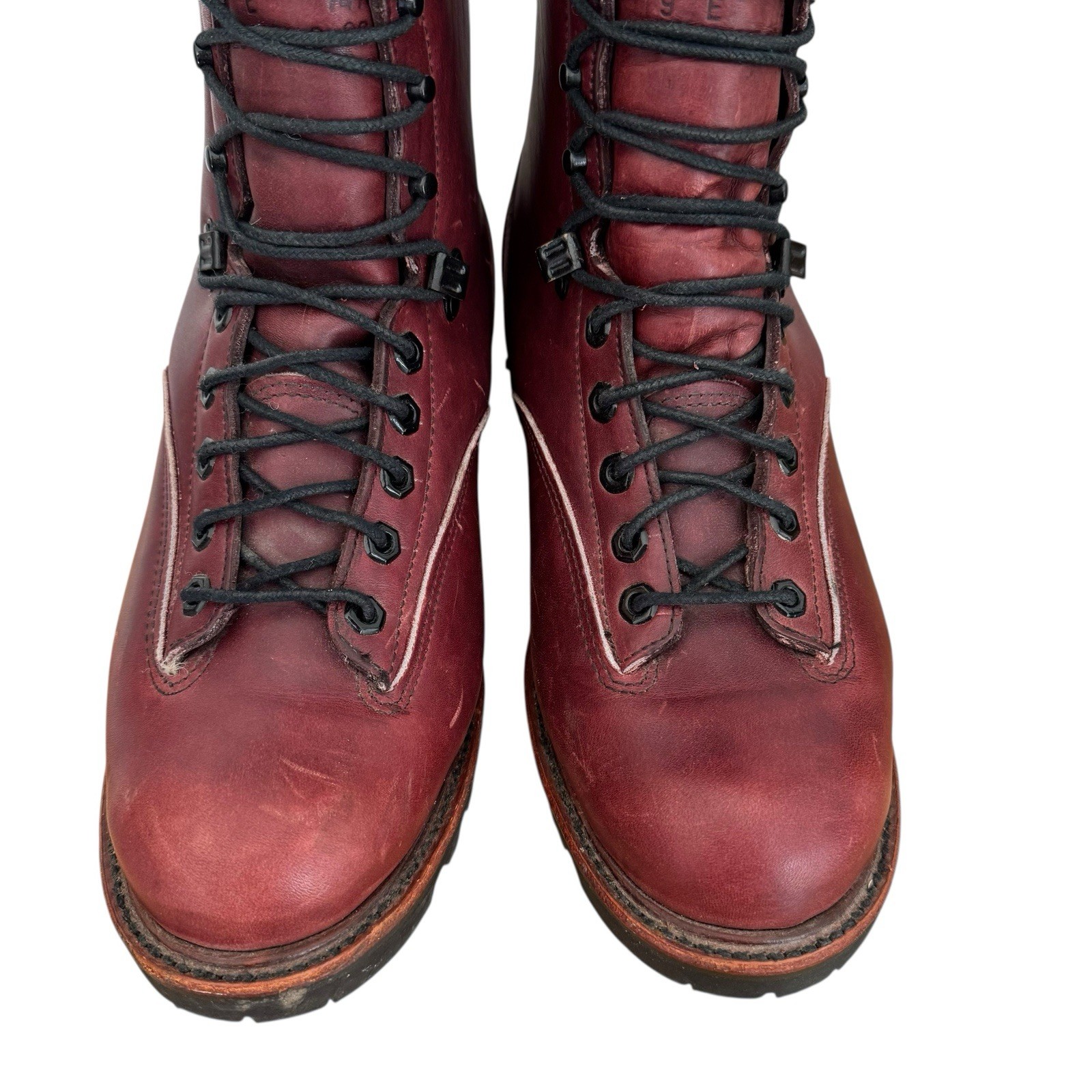 Vintage Chippewa Kush N’ Kollar Mountaineering Boots 9 E USA Vibram Shearling