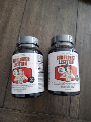 Legendairy Milk Sunflower Lecithin Breastfeeding Supplement 60 Softgel Lot Of 2