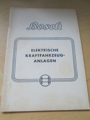 Bosch Manual 1949 Electric Vehicle Power System Repair & Maintenance
