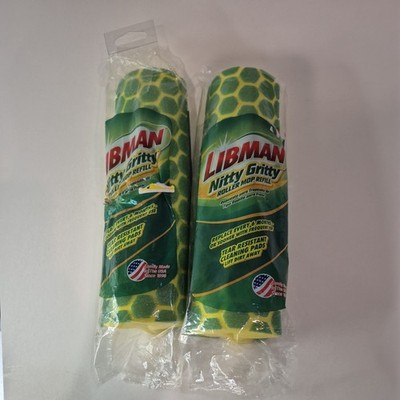 Libman NITTY GRITTY NEW ~ Lot of 2 ~Tear Resistant Sponge Roller Mop Refills