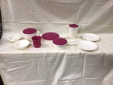 Vintage Tupperware Step 2 Barbie Pink White C...