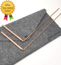 99.9 Copper Dowsing Rod- 2PCS Divining Rods with Bag - Detect Gold Water