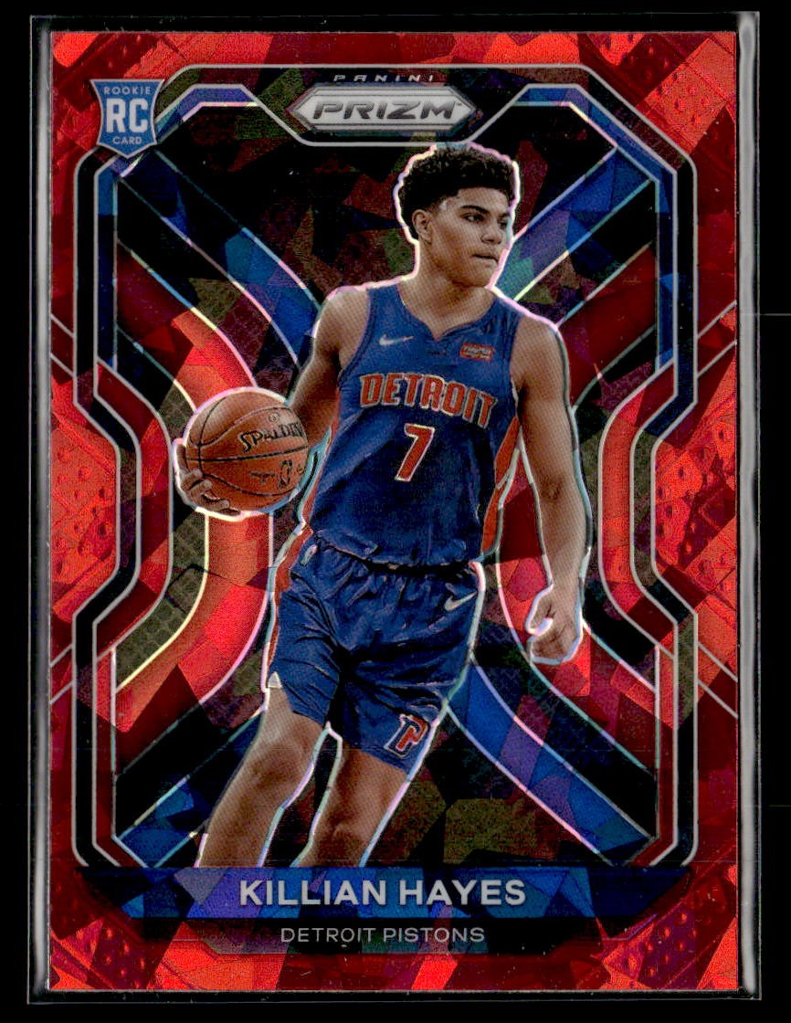 2020-21 Panini Prizm #270 Killian Hayes Red Ice Prizms Rookie card