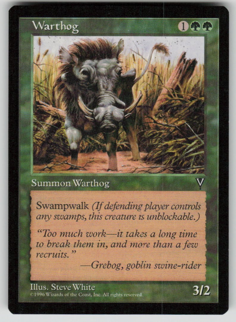 Warthog Common Visions MTG Near Mint