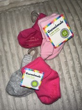 Baby Garanimals 2 Pk/2 Pair Socks Pink Gray Size 0-6 Months NWT